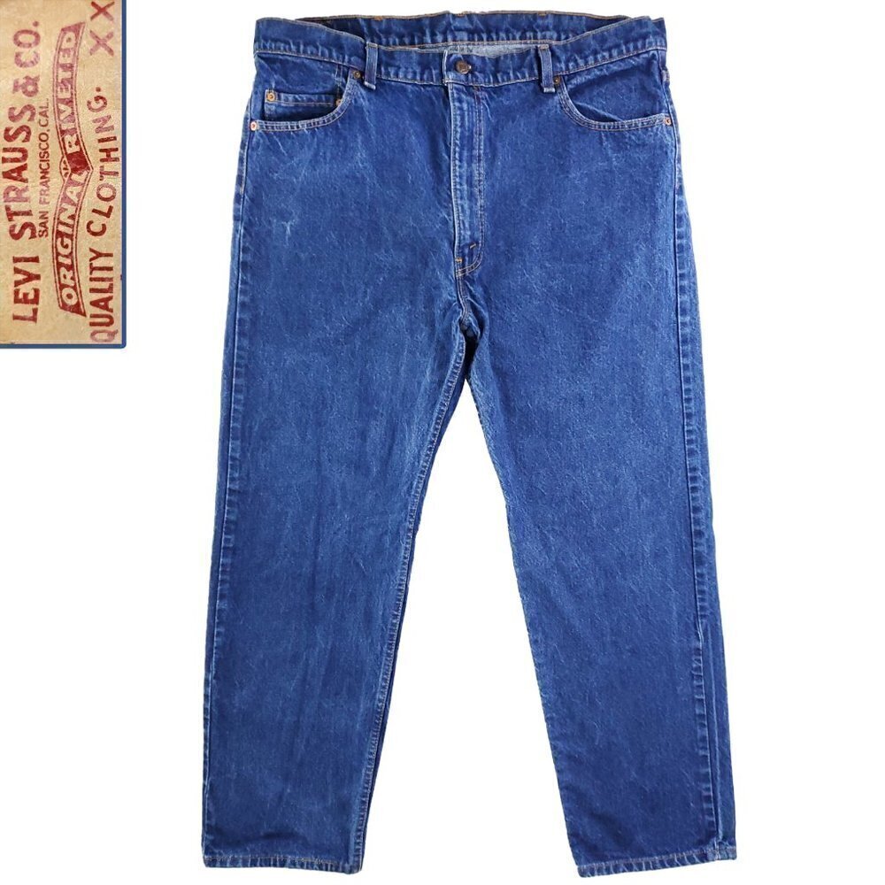 Levi's 505 Vintage Made USA Jeans Denim Tapered Men's "42x30" Actual 40x29